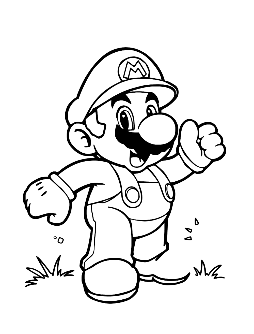 Super Mario coloring page