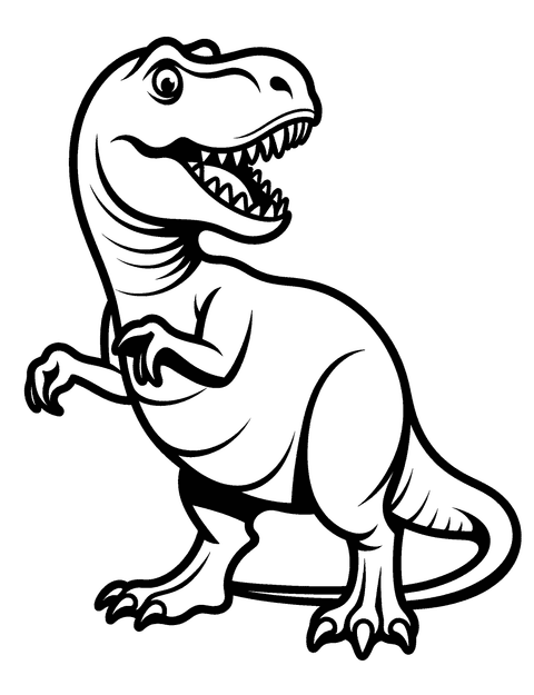 T Rex coloring page