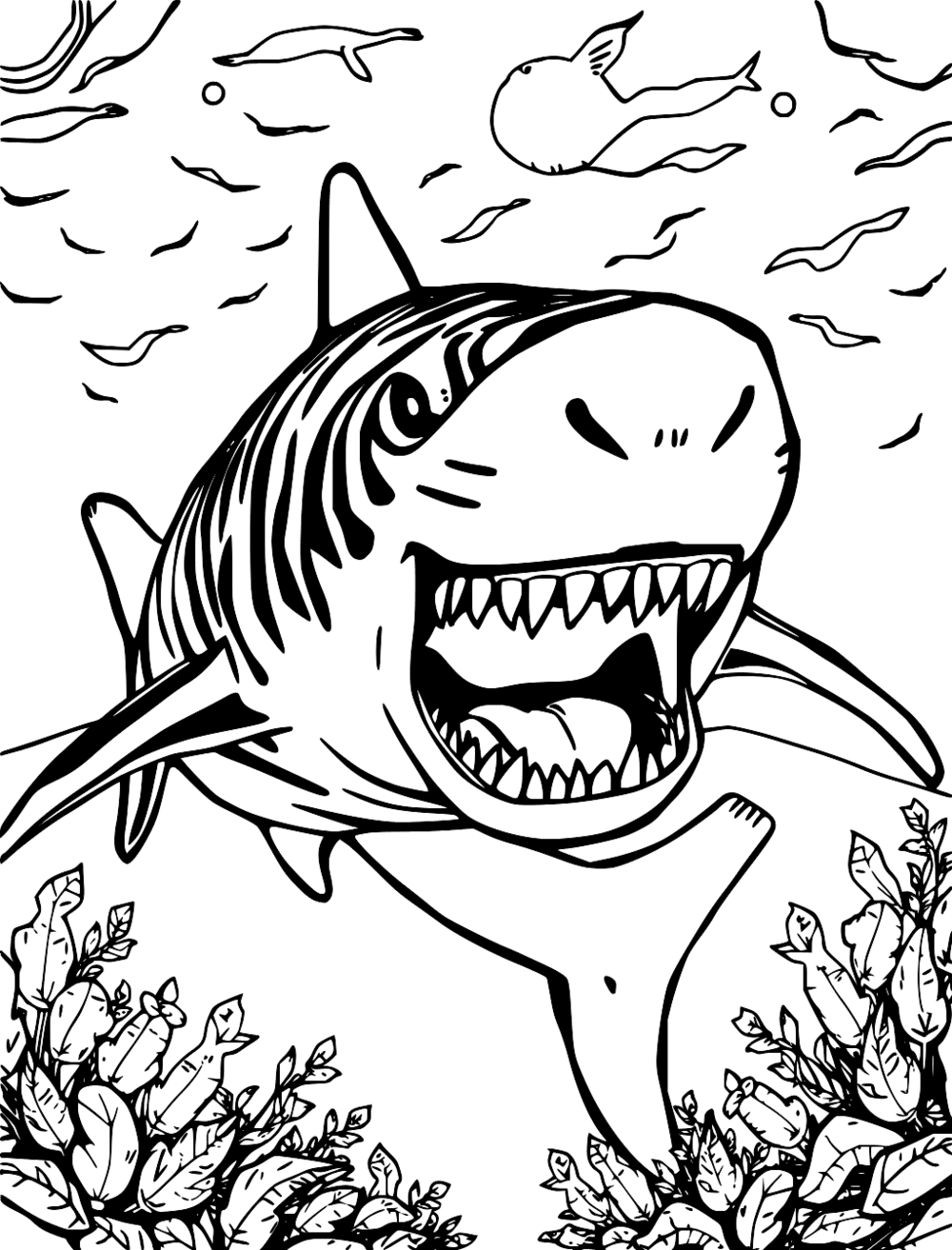 Tiger Shark coloring page