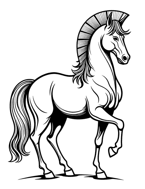 Cavallo Di Troia coloring page