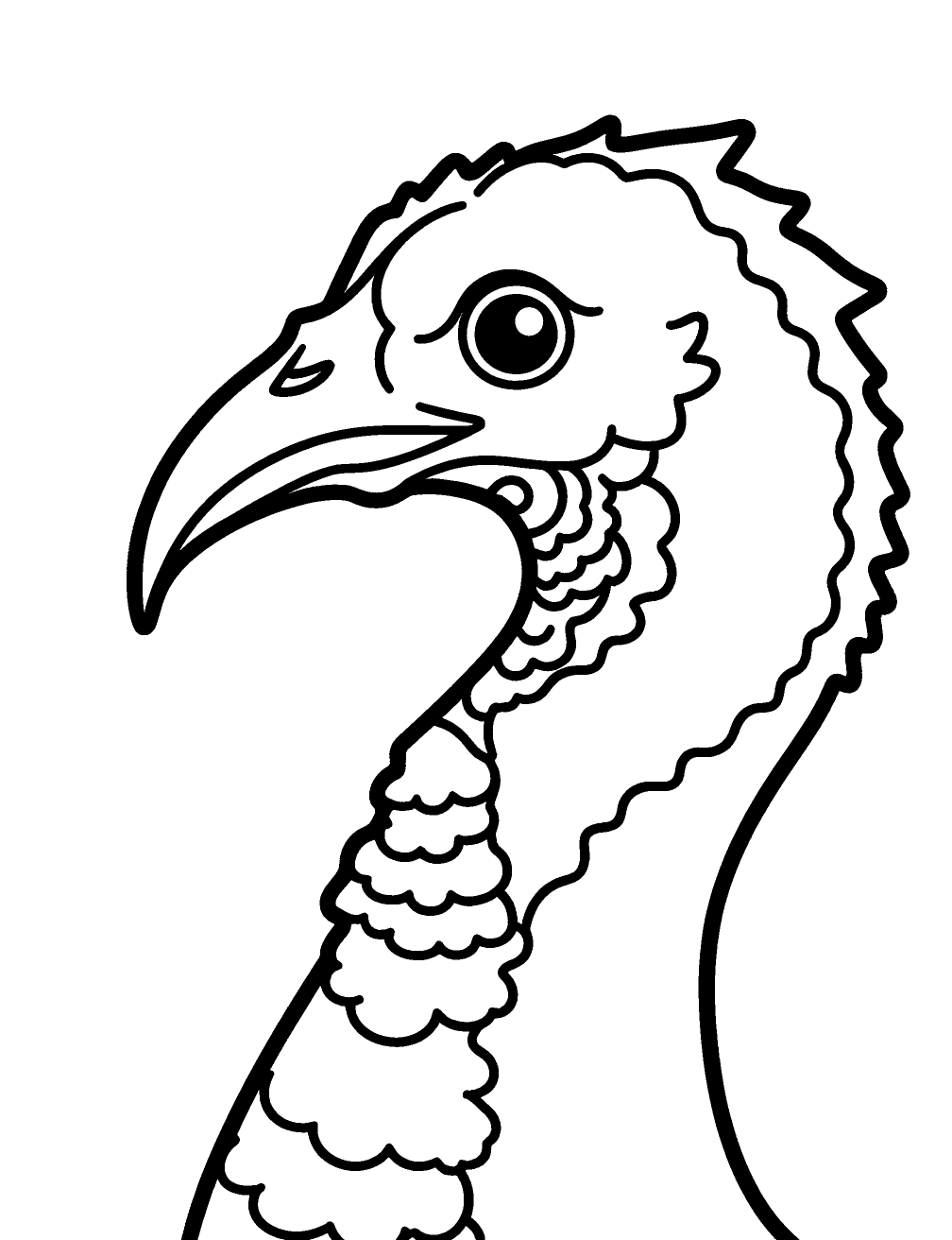 Turkey Beak Coloring Page