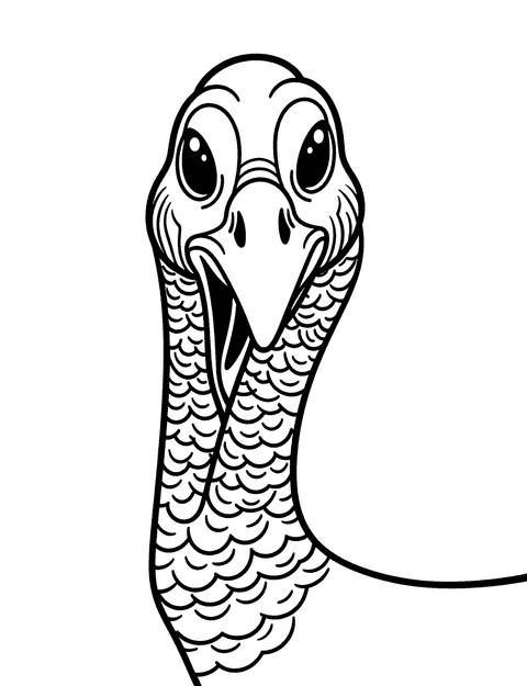 Turkey Head coloring page