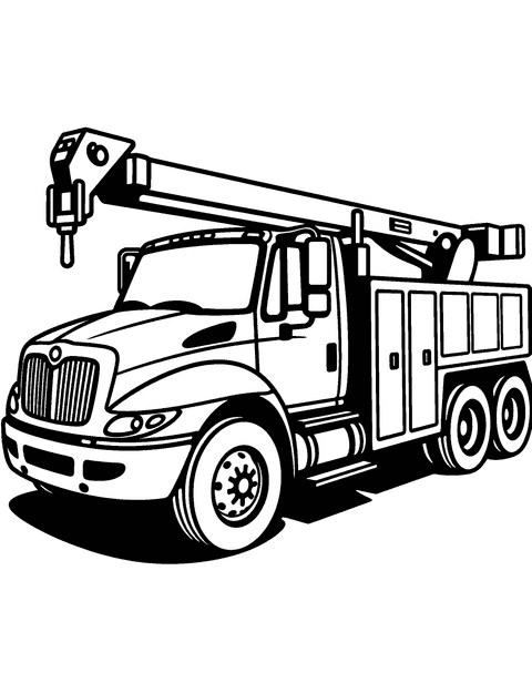 Furgone Utility coloring page