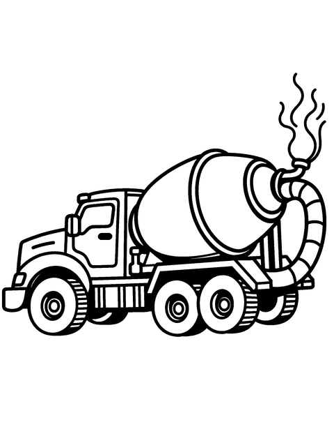 Camion Aspiratore coloring page