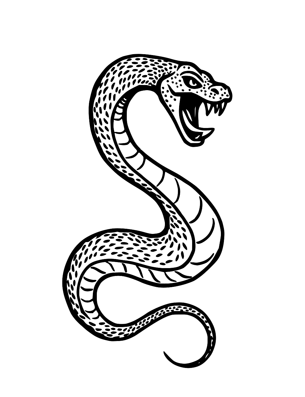 Coloriage Serpent Vampire