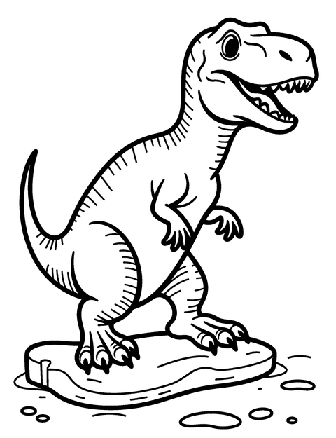 Velociraptor coloring page