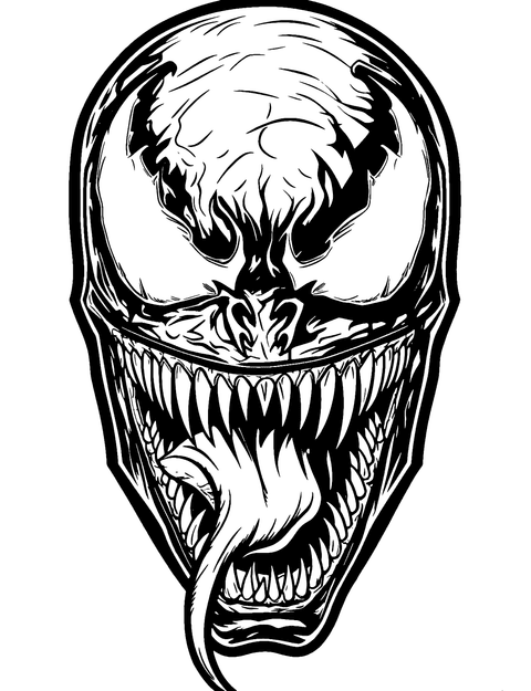 Máscara De Venom coloring page