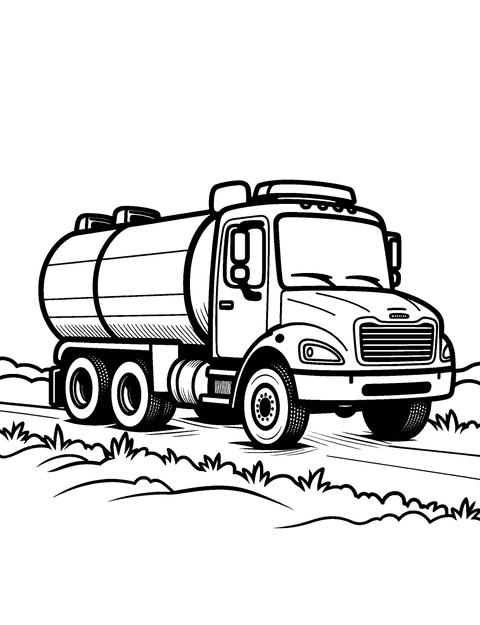 Camion Acqua coloring page