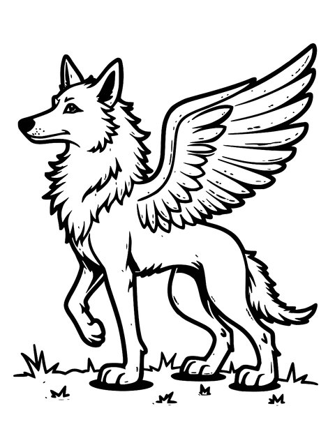 Wolf With Wings