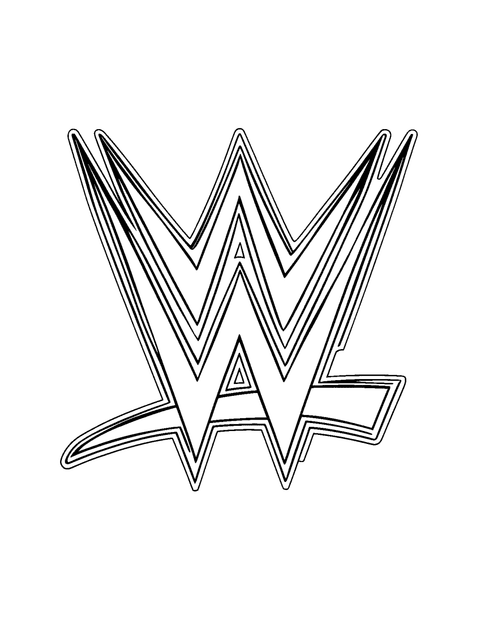 Wrestlemania Logo coloring page