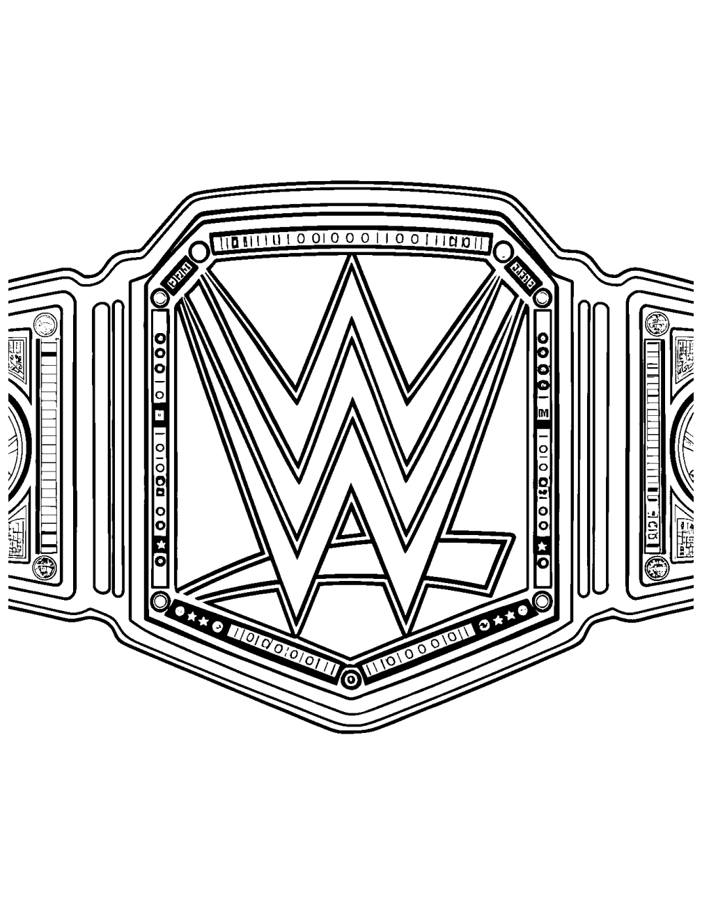 Wwe-mästarbälte Målarbild