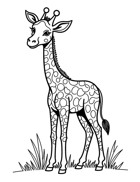 Nuori Kirahvi coloring page