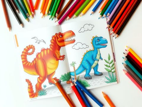 Dinosaur coloring pages