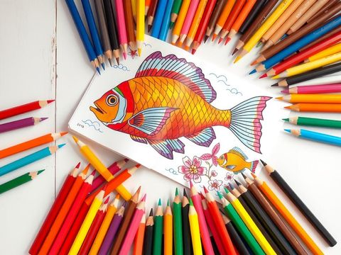 Dibujos para colorear de Peces