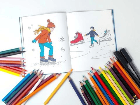 Dibujos para colorear de Patinaje sobre Hielo