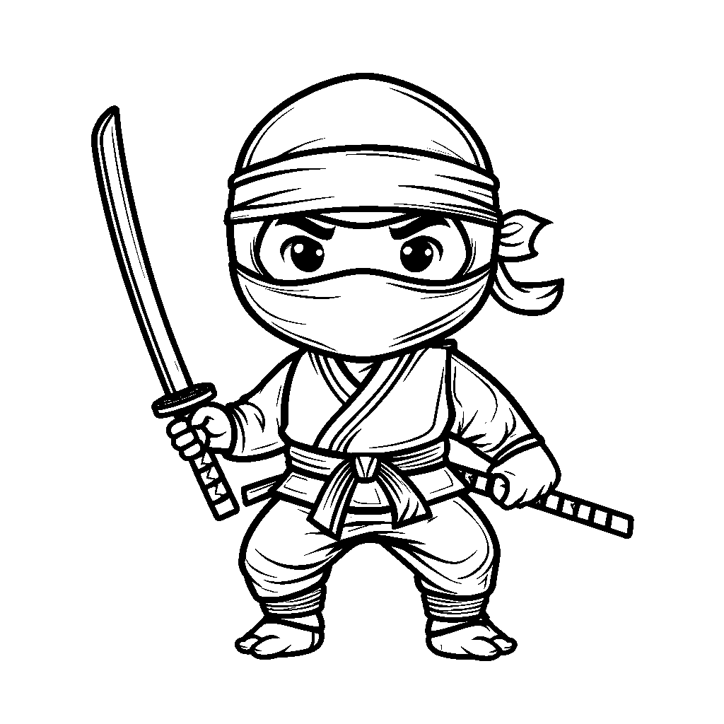 14 Ninja Coloring Pages