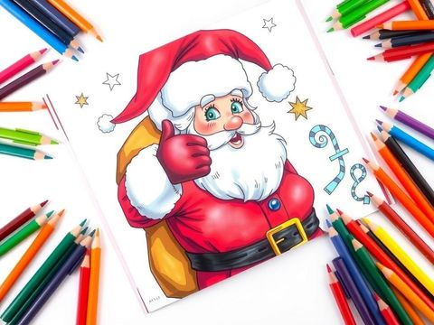 Dibujos para colorear de Santa Claus