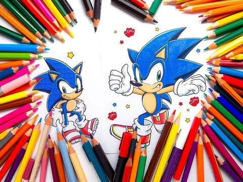 Dibujos para colorear de Sonic