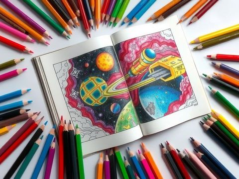 Dibujos para colorear de Espacio