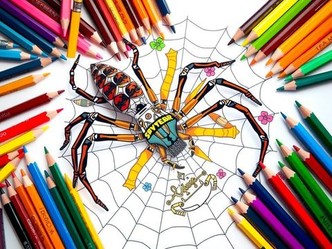 Dibujos para colorear de Araña