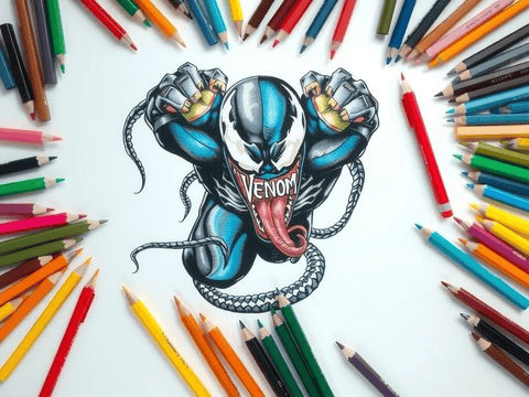 Dibujos para colorear de Venom